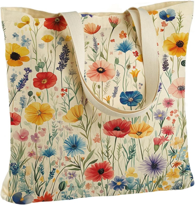 ANNA QUEEN Cat Tote Bag Shoulder Bag Handle Bag for Gym Yoga Picnic Beach Kitchen Reusable - Image 1